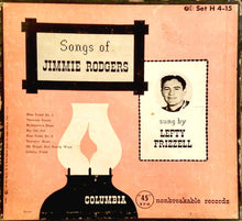 Load image into Gallery viewer, Lefty Frizzell : Songs of Jimmie Rodgers (4x7" + Box, Album)