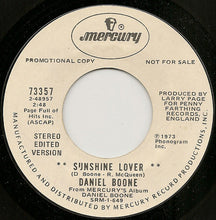 Load image into Gallery viewer, Daniel Boone : Sunshine Lover / Crying (7", Promo)