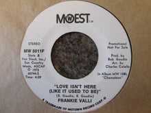 Load image into Gallery viewer, Frankie Valli : Love Isn't Here (Like It Used To Be) (7", Promo)