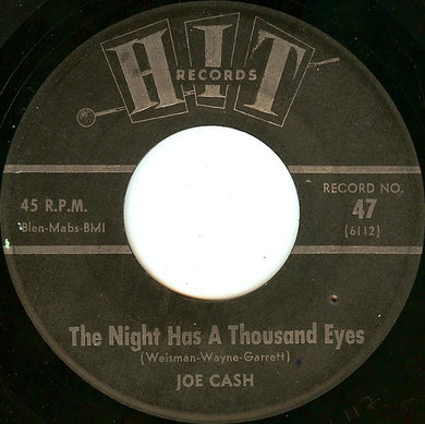 Joe Cash (5) / Herbert Hunter : The Night Has A Thousand Eyes / Loop De Loop (7