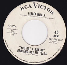 Load image into Gallery viewer, Lesley Miller : (You Got A Way Of) Bringin&#39; Out My Tears (7&quot;, Single, Promo)
