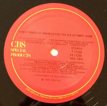 Load image into Gallery viewer, Various : Great Songs Of America For The U.S. Olympic Team (LP, Comp)
