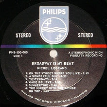 Load image into Gallery viewer, Michel Legrand : Broadway Is My Beat (LP)