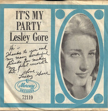 Load image into Gallery viewer, Lesley Gore : It's My Party (7", Single)