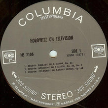 Load image into Gallery viewer, Vladimir Horowitz : Horowitz On Television (LP)