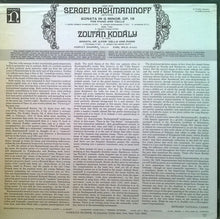 Load image into Gallery viewer, Sergei Vasilyevich Rachmaninoff / Zoltán Kodály - Harvey Shapiro, Earl Wild : Sonata In G Minor, Op. 19 For Piano And 'Cello / Sonata, Op. 4 For 'Cello And Piano (LP, Album)