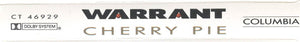 Warrant : Cherry Pie (Cass, Album, Dol)