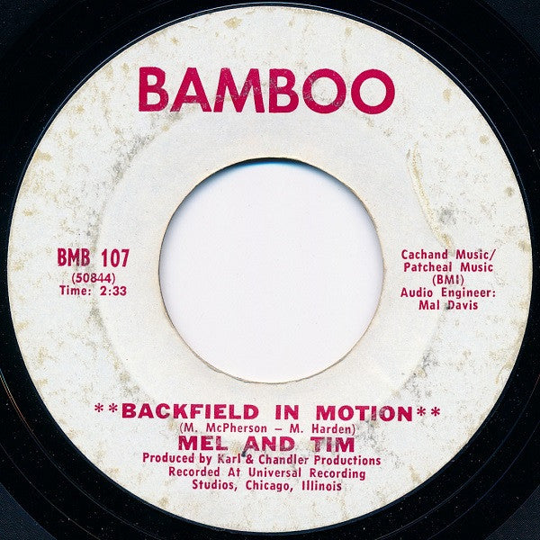 Mel & Tim : Backfield In Motion / Do Right Baby (7