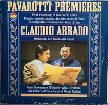 Load image into Gallery viewer, Luciano Pavarotti, Claudio Abbado, Orchestra Del Teatro Alla Scala : Pavarotti Premieres (LP)