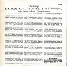 Load image into Gallery viewer, Pyotr Ilyich Tchaikovsky - Fritz Reiner . The Chicago Symphony Orchestra : Pathétique Symphony (LP, Mono)