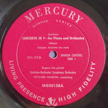 Load image into Gallery viewer, George Gershwin, Eugene List ; Eastman-Rochester Orchestra, Howard Hanson : Concerto In F / Rhapsody In Blue (LP, Mono)
