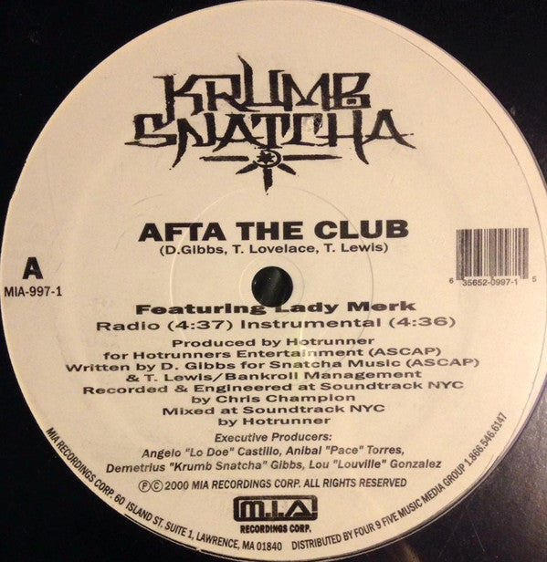 Krumb Snatcha : Afta The Club (12