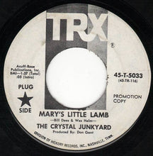 Load image into Gallery viewer, The Crystal Junkyard : Mary&#39;s Little Lamb / Fire On My Street (7&quot;, Promo)