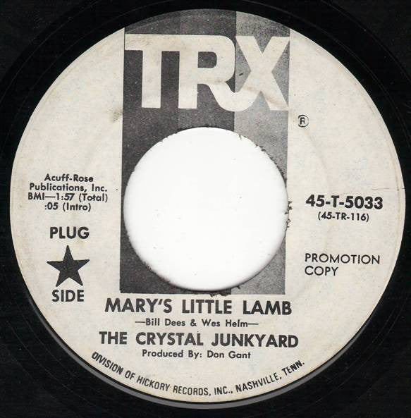 The Crystal Junkyard : Mary's Little Lamb / Fire On My Street (7