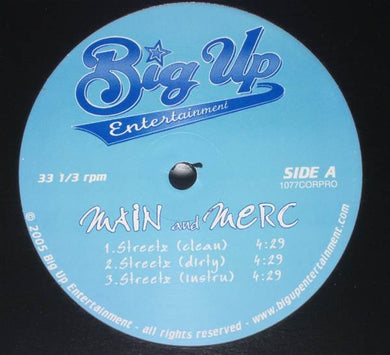 Main And Merc : Streetz / Passion N Pain (12