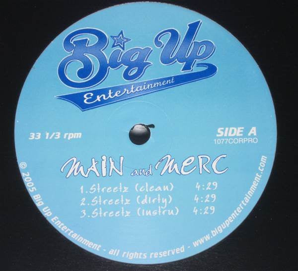 Main And Merc : Streetz / Passion N Pain (12