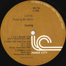 Load image into Gallery viewer, Listen Featuring Mel Martin : Growing (LP, Album)