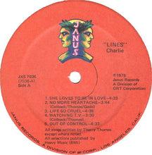 Load image into Gallery viewer, Charlie (5) : Lines (LP, Album, GRT)