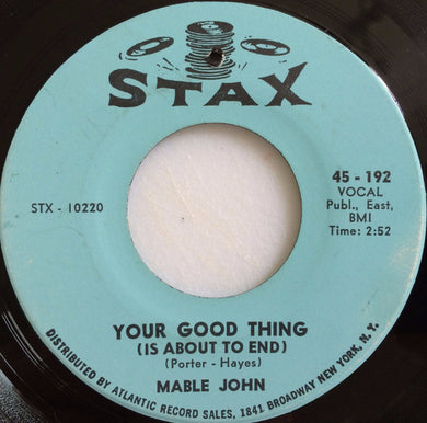 Mable John : Your Good Thing (Is About To End) (7