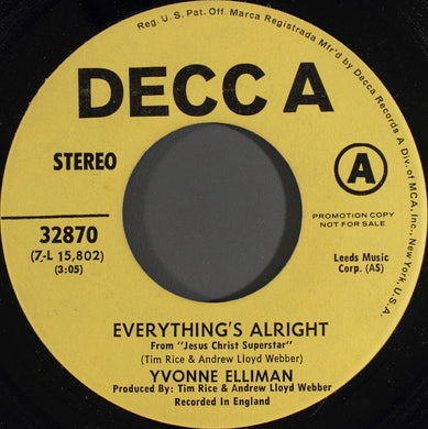 Yvonne Elliman : Everything's Alright (7