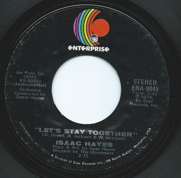 Isaac Hayes : Let's Stay Together / Soulsville (7