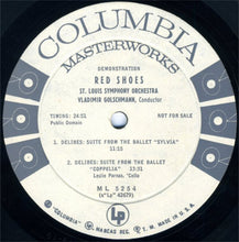 Load image into Gallery viewer, Saint Louis Symphony Orchestra, Vladimir Golschmann : Red Shoes (LP, Mono, Promo)