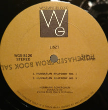 Load image into Gallery viewer, Franz Liszt - Hermann Scherchen, Orchester Der Wiener Staatsoper : Hungarian Rhapsodies 1 • 4 • 5 / Symphonic Poem No.11•Battle Of The Huns (LP, Album)