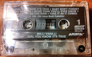 Milli Vanilli : Girl You Know It's True (Cass, Album, BAS)