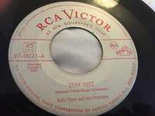 Load image into Gallery viewer, Artie Shaw And His Orchestra : Star Dust (7")