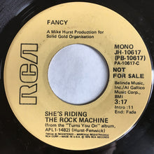 Load image into Gallery viewer, Fancy (3) : She's Riding The Rock Machine (7", Promo)