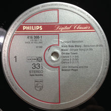 Load image into Gallery viewer, Leonard Bernstein, The Boston Pops Orchestra conducted by John Williams (4) : Bernstein By Boston (LP)