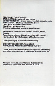 Derek & The Dominos : Layla And Other Assorted Love Songs (Cass, Album, RE)