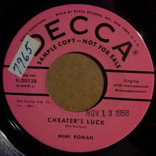Load image into Gallery viewer, Mimi Roman : Tonight, I Made You Mine / Cheater's Luck (7", Promo)