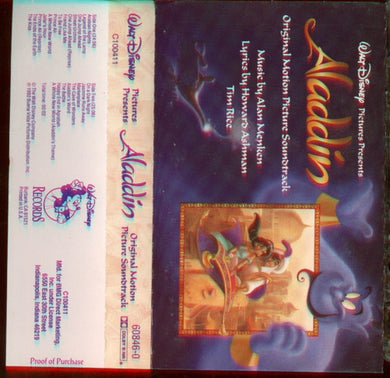 Alan Menken, Howard Ashman, Tim Rice : Aladdin - Original Motion Picture Soundtrack (Cass, Album, Club, Cle)