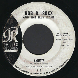 Bob B. Soxx And The Blue Jeans : Not Too Young To Get Married (7", Promo)