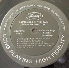 Load image into Gallery viewer, Dinah Washington : September In The Rain (LP)