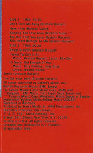 Air Supply : The One That You Love (Cass, Album)