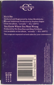 Pet Shop Boys : It’s A Sin (Cass, Single, Dol)