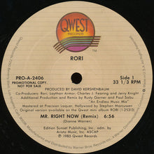 Load image into Gallery viewer, Rori : Mr. Right Now (12&quot;, Promo)