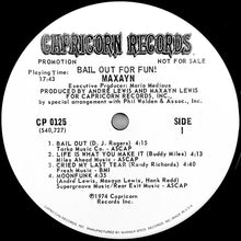 Load image into Gallery viewer, Maxayn : Bail Out For Fun! (LP, Album, Promo)