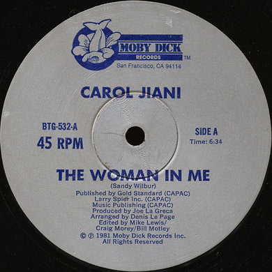 Carol Jiani : The Woman In Me / Mercy (12