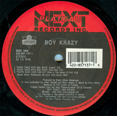 Boy Krazy : Good Times With Bad Boys / That's What Love Can Do (12