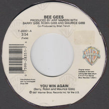 Load image into Gallery viewer, Bee Gees : You Win Again / Backtafunk (7", Single)