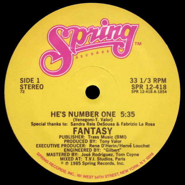 Fantasy (2) : He's Number One (12