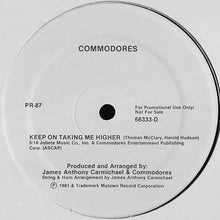 Load image into Gallery viewer, Commodores : Why You Wanna Try Me / Keep On Taking Me Higher (12&quot;, Promo)