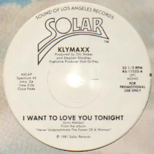 Klymaxx : I Want To Love You Tonight (12