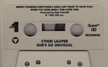 Load image into Gallery viewer, Cyndi Lauper : She&#39;s So Unusual (Cass, Album, Dol)