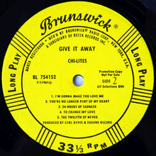 Load image into Gallery viewer, The Chi-Lites : Give It Away (LP, Album, Promo)