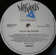 Load image into Gallery viewer, Frenzy (3) : Live At The 100 Club (LP, Album)