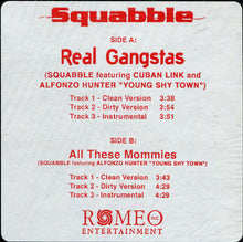 Load image into Gallery viewer, Squabble Featuring Cuban Link And Alfonzo Hunter : Real Gangstas (12&quot;, Maxi, Red)